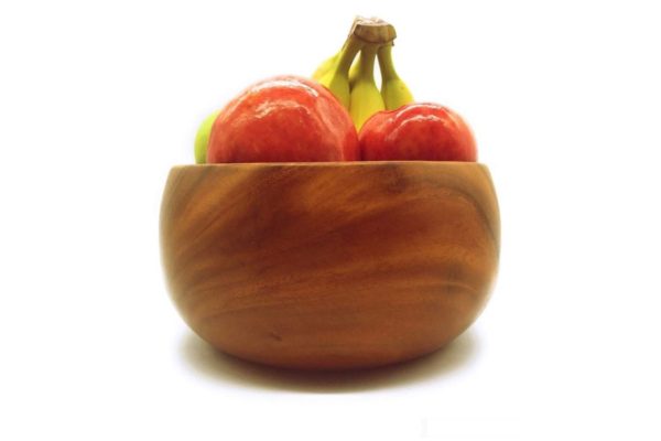 Acacia Wood Round Bowl 10" D x 5" H - Image 5
