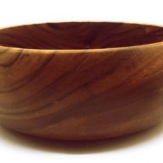 Acacia Wood Round Bowl 12" D x 4" H