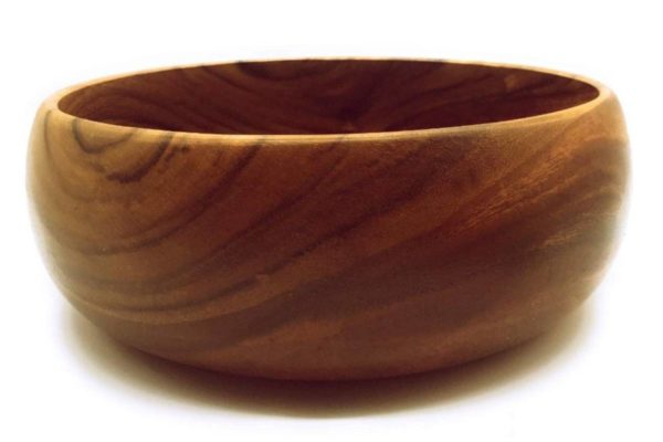 Acacia Wood Round Bowl 12" D x 4" H