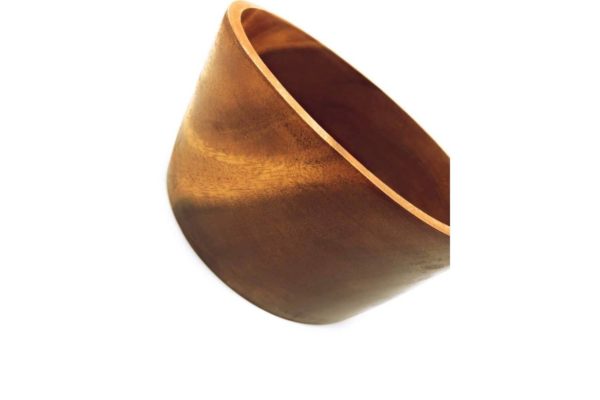 Acacia Wood Round Bowl 10" D x 5" H - Image 7