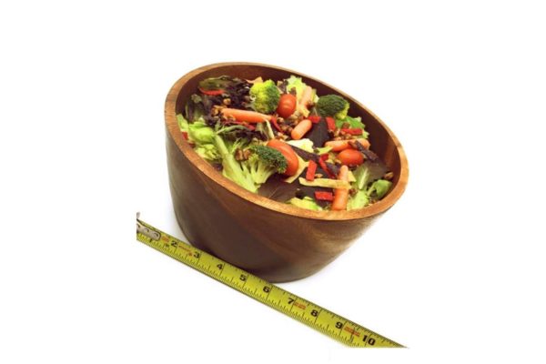 Acacia Wood Round Bowl 9" D x 5" H - Image 5