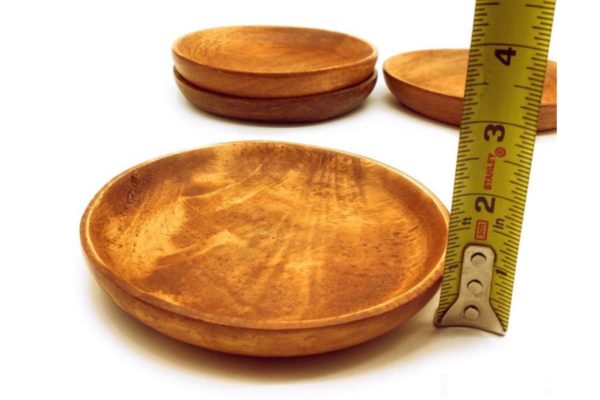 Acacia Wood Round Plate 5" D x 1" H - Image 4