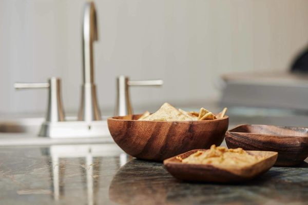 Acacia Wood Round Bowl 7"x6.5"x6.5" - Image 9