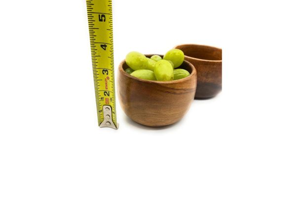 Acacia Wood Round Cups 3"D x 3"H - Image 3