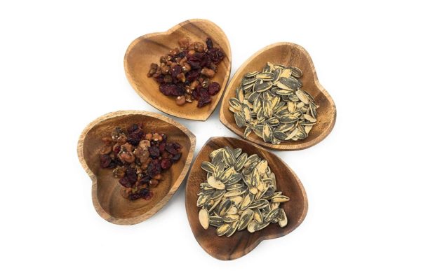 Acacia Wood Heart Shaped Plate - Image 4