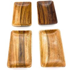 Acacia Wood Rectangle Tray 8" x 4"
