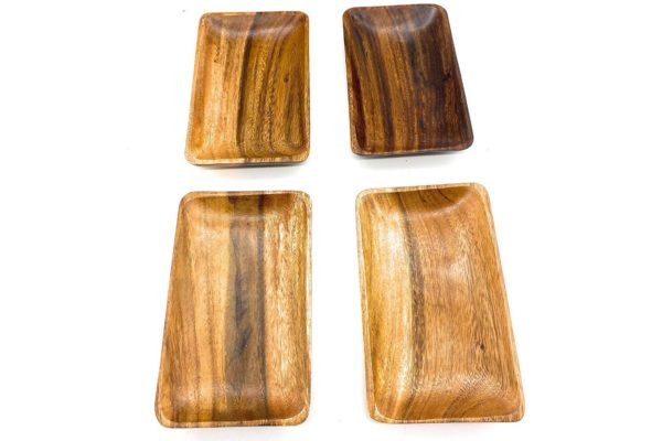Acacia Wood Rectangle Tray 11" x 7" - Image 5