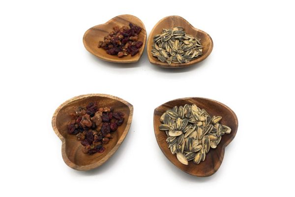Acacia Wood Heart Shaped Plate - Image 3